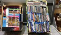 (2)BOXES - VHS, DVD&rsquo;S, BLU-RAY, CD&rsquo;S