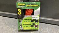 BOX W/ (3) OUTDOOR EXTENSION CORDS