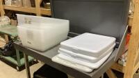 (9) STERILITE TOTES + (9)LIDS