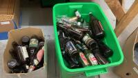 TOTE OF COLLECTIBLE BEER BOTTLES