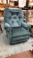 DUSTY BLUE RECLINER ROCKER