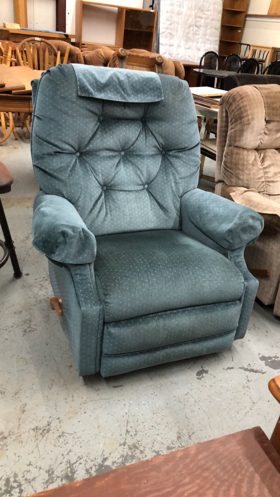 Dusty Blue Rocker DUSTY BLUE RECLINER ROCKER