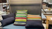 (8) OUTDOOR THROW PILLOWS - &ldquo;CANVAS&rdquo; & &ldquo;SUNBRELLA&rdquo;