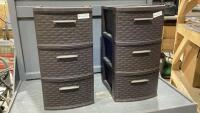 (2)STERILITE 3-DRAWER STORAGE UNITS