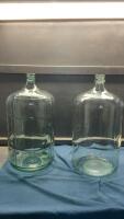 (2) GLASS CARBOYS