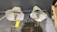 (2)WALL MOUNT LAMPS, BED CANOPY BRACKETS