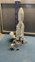 &ldquo;MISSION GEO&rdquo; VINTAGE ROCKET SHIP W/ LAUNCH PAD