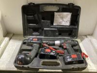 CRAFTSMAN TOOL SET W/ DRILL, FLASHLIGHT AND (3) BATTERIES