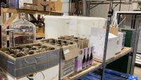 SHELVES #13 + #16 - LARGE AMOUNT OF WINE MAKING SUPPLIES