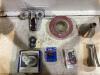 SHOP BOX OF FAUCET, SHOWER HEAD, STRAINER WASTE & (2) TANK LEVER - 2