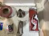 SHOP BOX OF FAUCET, SHOWER HEAD, STRAINER WASTE & (2) TANK LEVER - 3