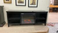 CABINET W/ ELECTRIC FIREPLACE AND REMOTE