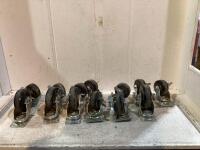 BOX OF ASSORTED SWIVEL CASTER WHEELS
