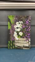 FLORAL PICTURE ON CANVAS