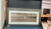 SAIL BOAT PICTURE W/ METAL LOOK FRAME