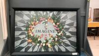 &ldquo;IMAGINE&rdquo; MOSIAC LOOK PICTURE ON BOARD
