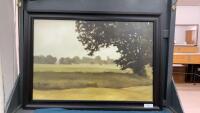 TREE W/ FARMLAND PICTURE ON BOARD