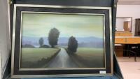 LARGE COUNTRY SCENE PICTURE ON BOARD
