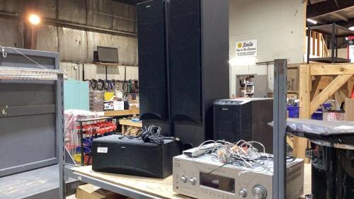 SHELF #1 - SONY DIGITAL CONTROL CENTER + SONY SPEAKERS SYSTEM