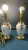PAIR OF ROYAL ALBERT BONE CHINA TABLE LAMPS - 2