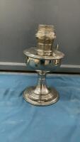 STAINLESS OIL LAMP - NO CHIMNEY OR WICK
