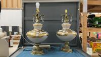 PAIR OF LARGE VINTAGE TABLE LAMPS