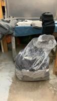 LARGE BAG OF CUT FABRIC PIECES - RIBBED/JERSEY &hellip;.COTTON/SPANDEX