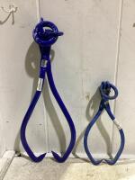 (2) SKIDDING TONGS W/ RING