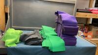 CUT PIECES OF RIBBED TUBE MATERIAL - COTTON/SPANDEX