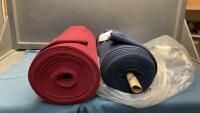 (2) ROLLS OF RIBBED TUBE MATERIAL - COTTON/SPANDEX