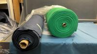 (2) ROLLS TUBE JERSEY/RIBBED MATERIAL - COTTON/SPANDEX