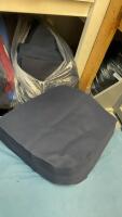 LARGE BAG OF CUT FLEECE FABRIC - NAVY&hellip;..COTTON/SPANDEX