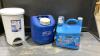 (3)ITEMS - KIRKLAND FABRIC SOFTENER, GOTT WATER JUG, STERILITE GARBAGE CAN
