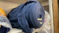 LARGE ROLL OR RIBBED NAVY TUBE MATERIAL - COTTON/SPANDEX