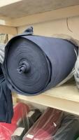 LARGE ROLL OF RIBBED FABRIC - 95% COTTON, 5% SPANDEX