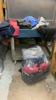 LARGE BAG OF CUT FABRIC PIECES - RIBBED & JERSEY &hellip;.COTTON/SPANDEX