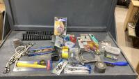 BOX W/CLAMPS, JERRY CAN KIT, CHROME EMBLEMS, PRESSURE SWITCH ,LOCTITE