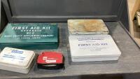 (3) FIRST AID KITS + (2) SMALLER SAFETY