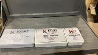 (3) FIRST AID KITS