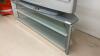 45&rdquo; SONY WEGA TV W/ REMOTE ON GLASS & METAL ENTERTAINMENT STAND - 2