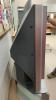 45&rdquo; SONY WEGA TV W/ REMOTE ON GLASS & METAL ENTERTAINMENT STAND - 3
