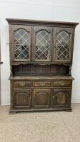 VINTAGE CHINA CABINET - 2 PIECES