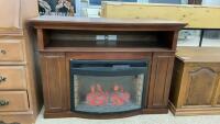 ELECTRIC FIREPLACE IN CABINET
