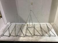 BOX OF METAL PEG HOOKS