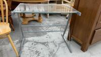 GLASS & METAL DESK