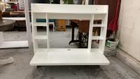 WHITE WALL MOUNT DESK