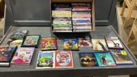 BOX OF DVD&rsquo;S + BLURAY MOVIES