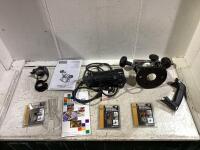 SPIRAL SAW, ASSORTED ROUTER BITS & PLUNGE ROUTER ATTACHMENT