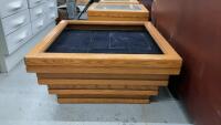 SHADOWBOX COFFEE TABLE - MISSING GLASS