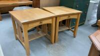 (2) SIDE TABLES